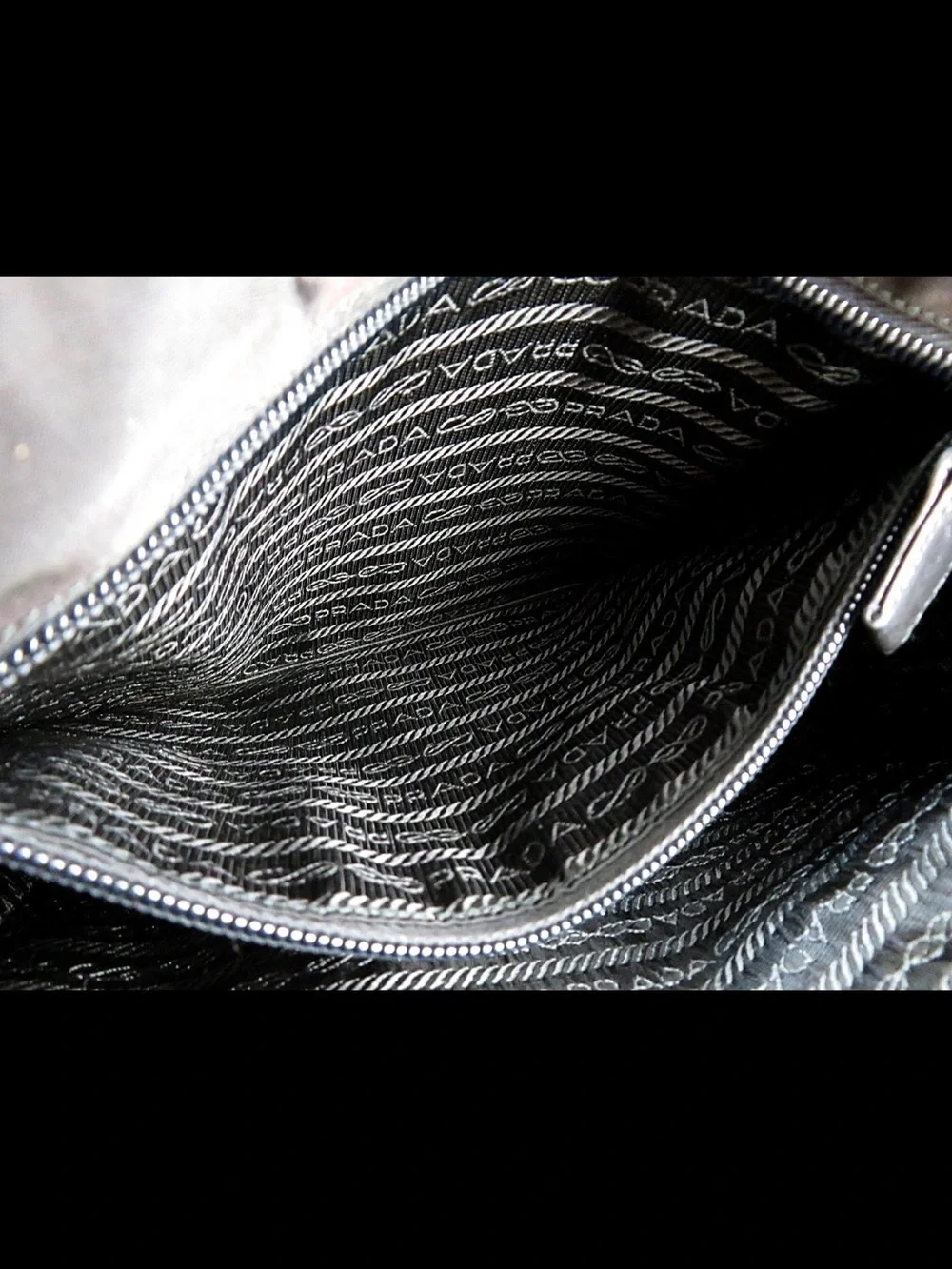 Prada Black Nylon Double-Handle Tote